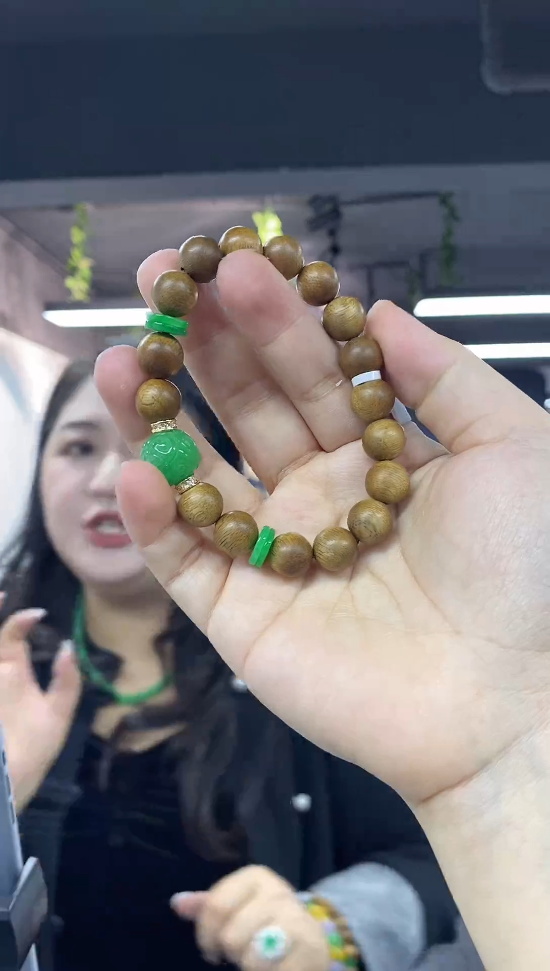 未镶嵌手链翡翠多样性发其一颜色微差
