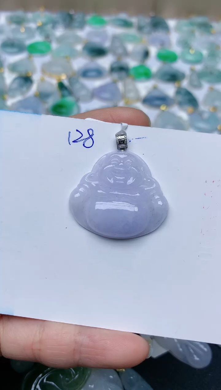 【闪购商品】翡翠颈饰18K金镶嵌天然翡翠A货    128