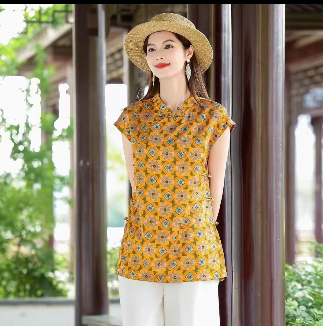 160款时尚气质夏季新中式上衣