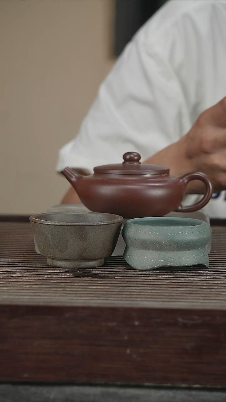 茶壶紫砂一壶一杯一花盆200CC44壶