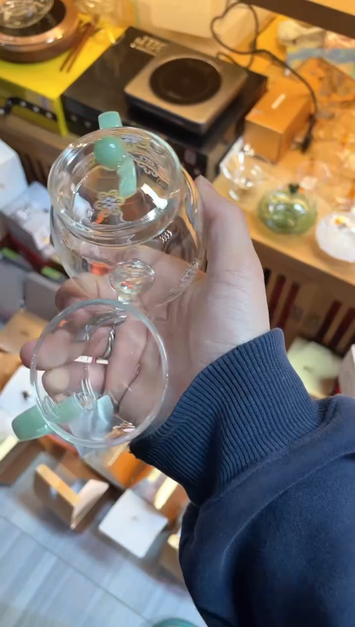 禾器/皮球花-言卿壶/浅玉+清禾杯浅玉一只