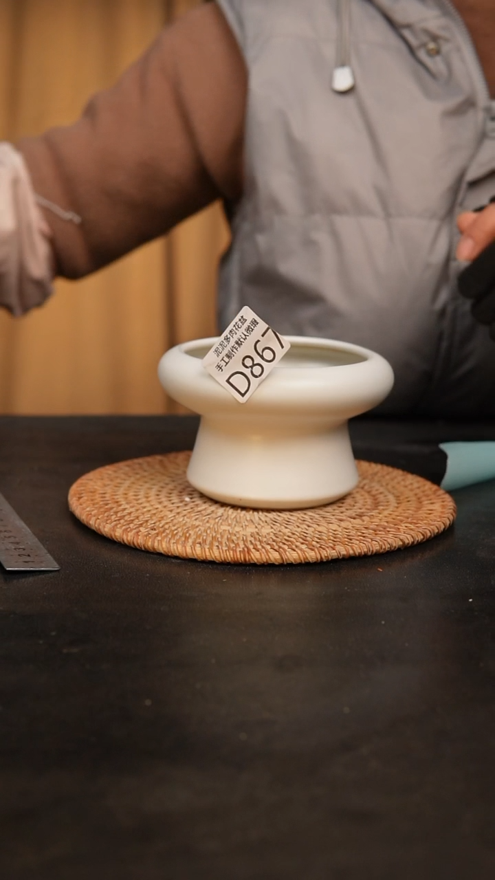 【闪购商品】瓷片景德镇泥泥陶瓷多肉花盆