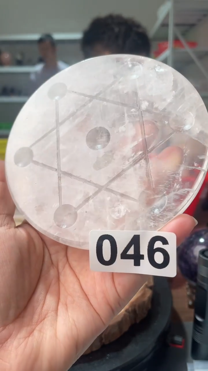 未镶嵌水晶大型摆件（非配饰）白水晶七星盘046