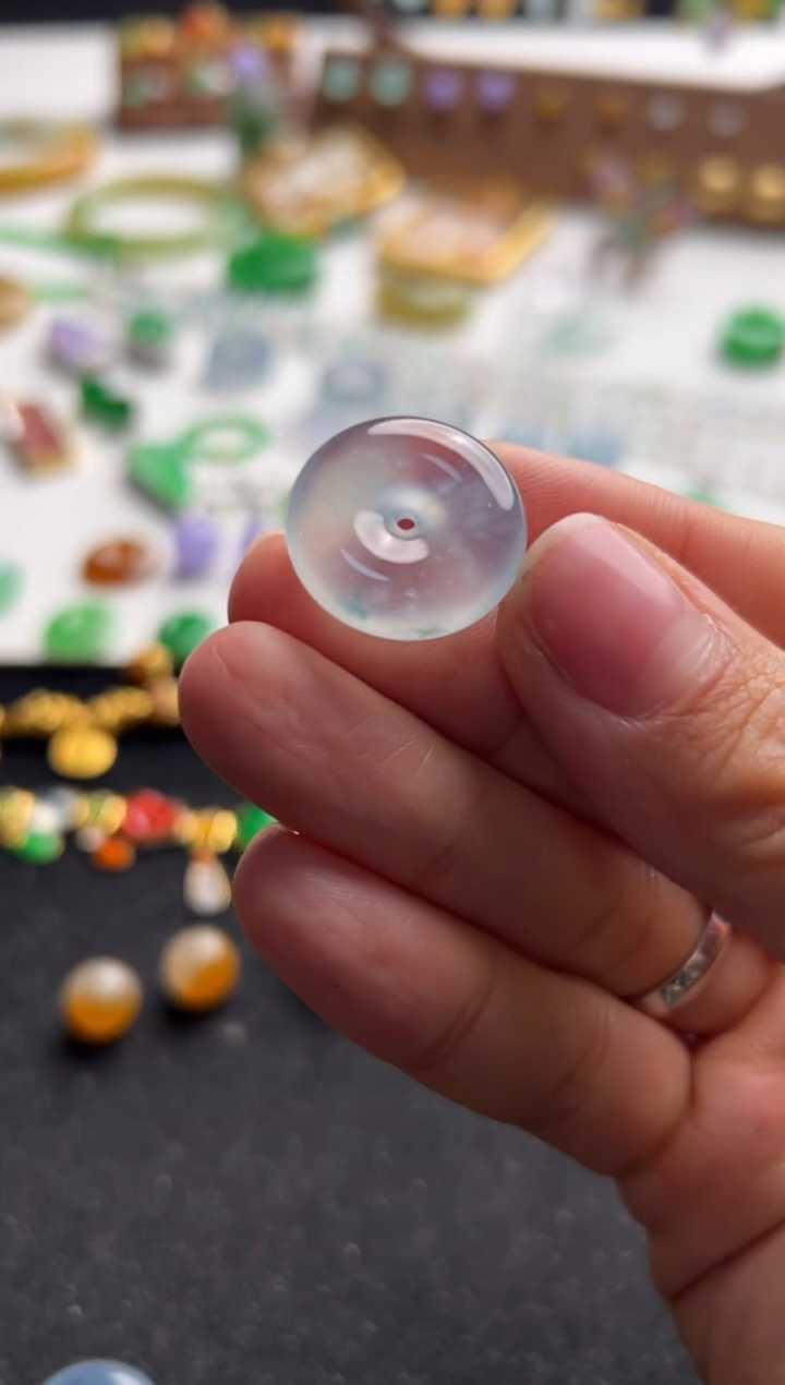 【闪购商品】翡翠裸石未镶嵌平安扣29800+1490-xsz028