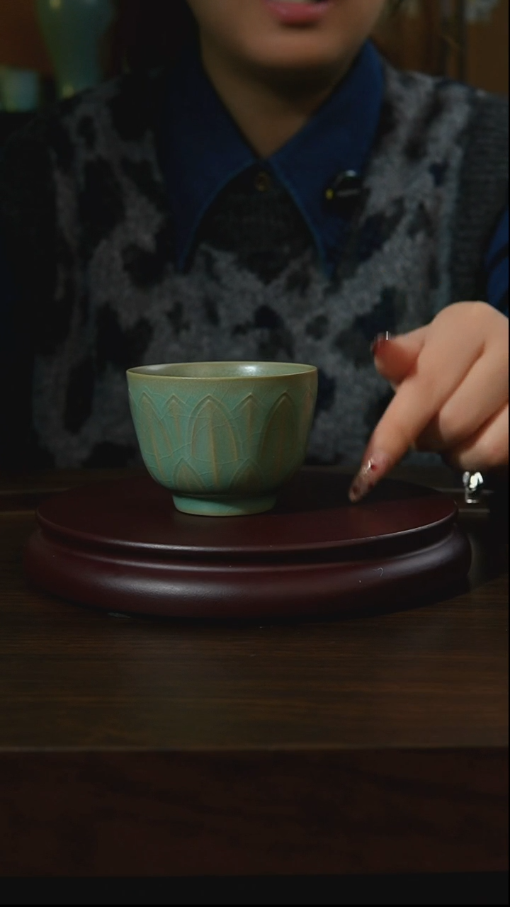 杯子瓷汝州原产地原矿仿古老釉q