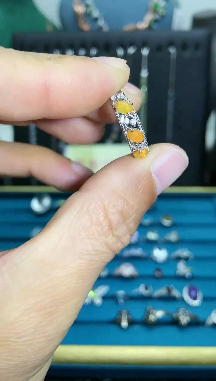 【闪购商品】欧泊戒指银S925镶嵌11121