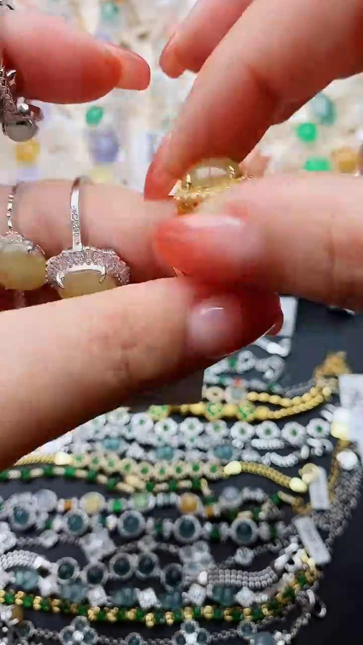 【闪购商品】翡翠戒指银S925镶嵌.............