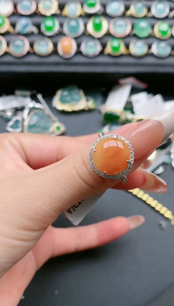 【闪购商品】翡翠戒指银S925镶嵌1111