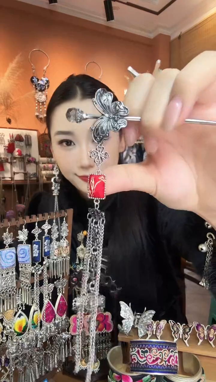 刺绣纯手工民族风发簪