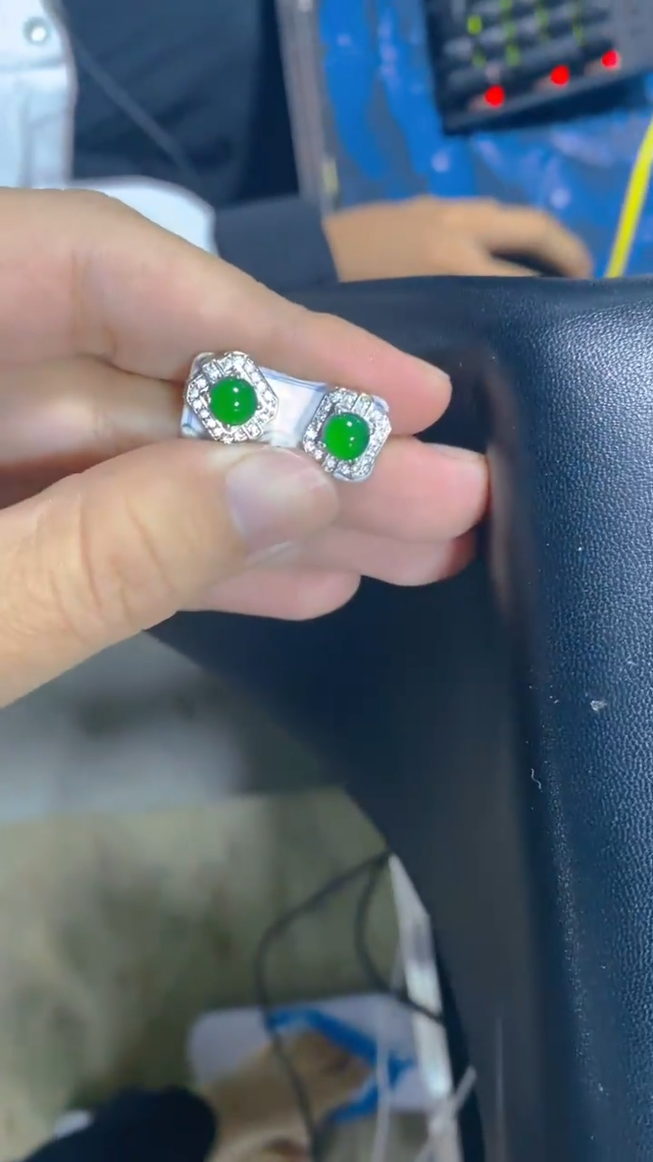 【闪购商品】翡翠耳饰未镶嵌0346640306多样性发一