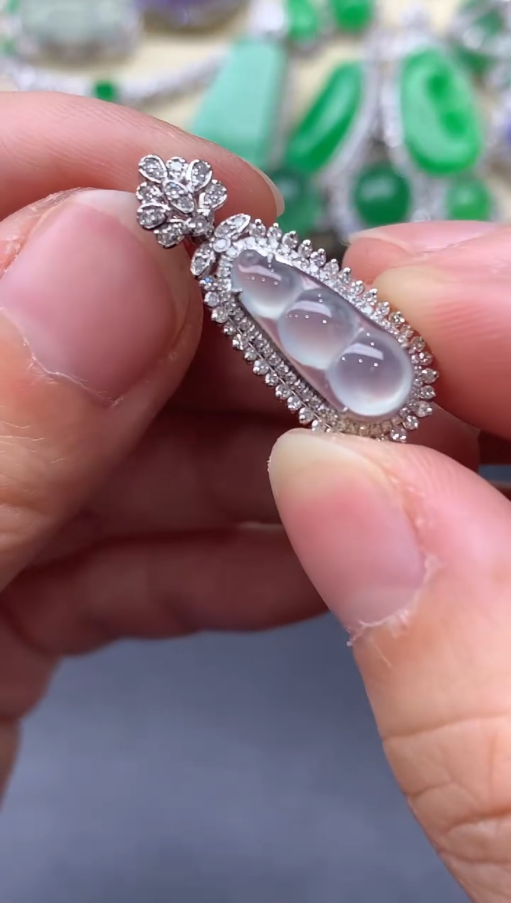 颈饰未镶嵌翡翠462-中国好珍宝