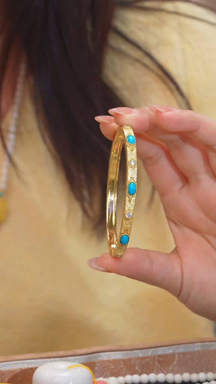 【闪购商品】绿松石手镯未镶嵌多样性发 @@E9232