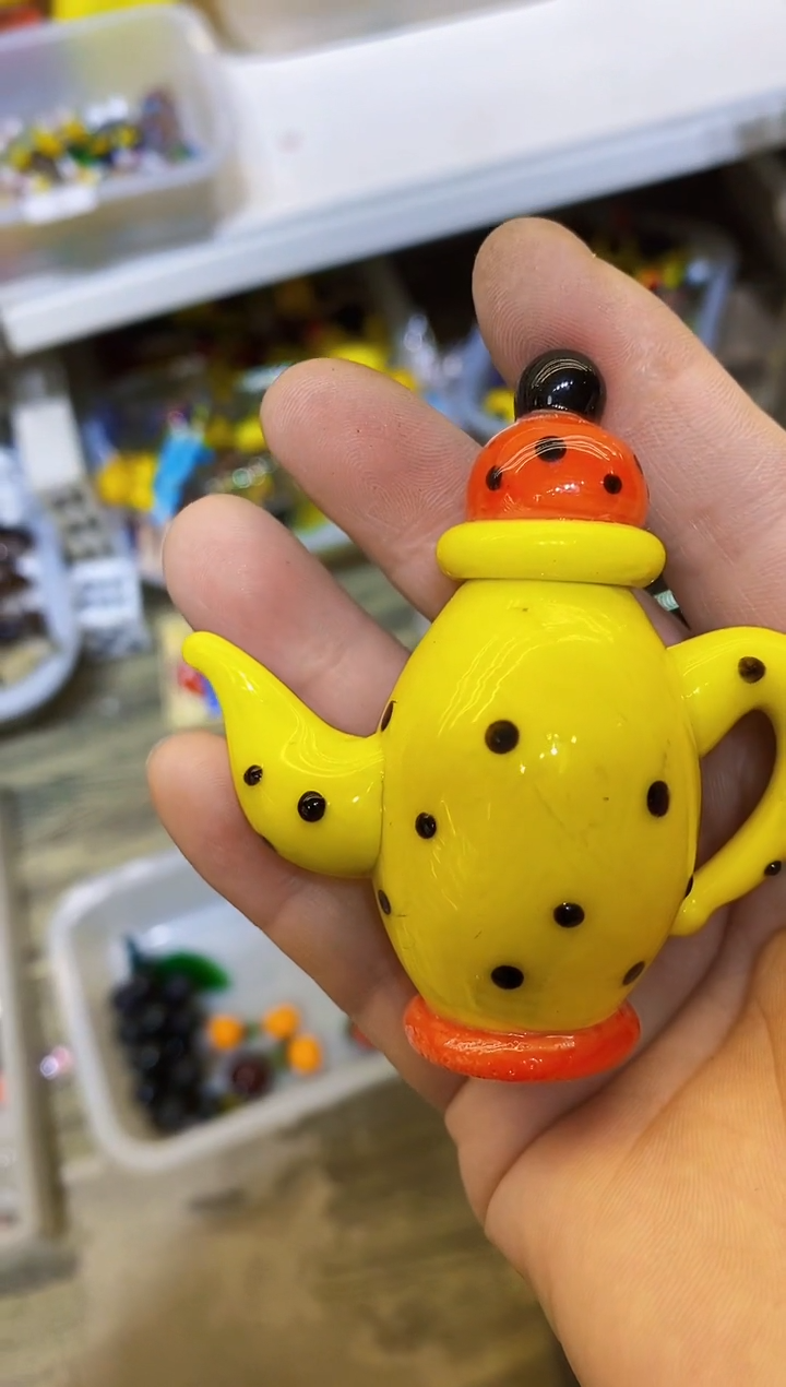 琉璃手工艺品把把壶