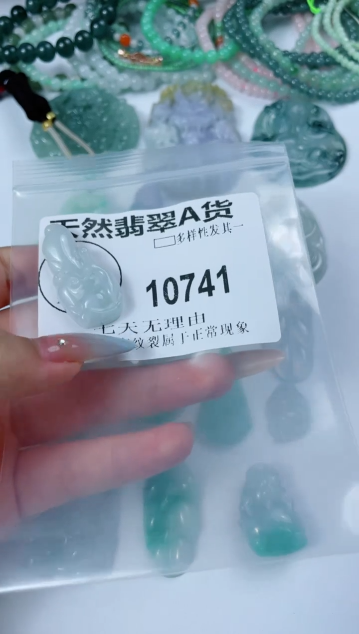 翡翠未镶嵌颈饰10741