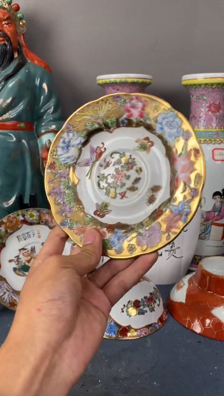 摆件陶567精品老厂瓷器（煤窑烧制）