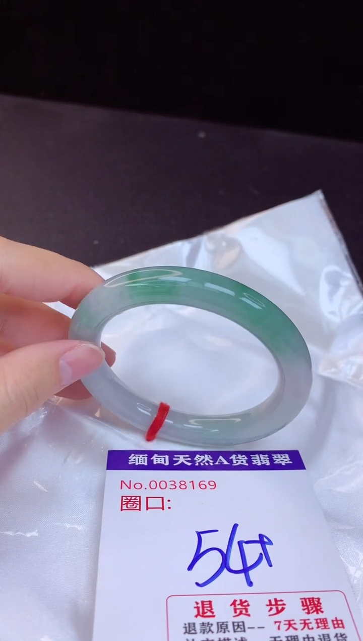 【闪购商品】翡翠手镯未镶嵌54+             