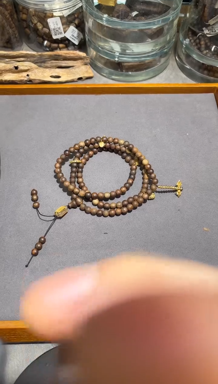 【闪购商品】沉香手串沉香手串海南虫漏6mm多样性发其一