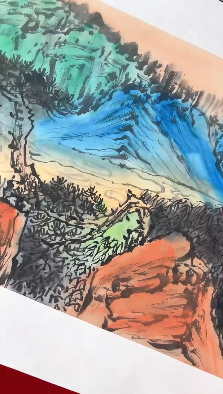 【闪购商品】国画国画道一老师亲笔绘画作品D136