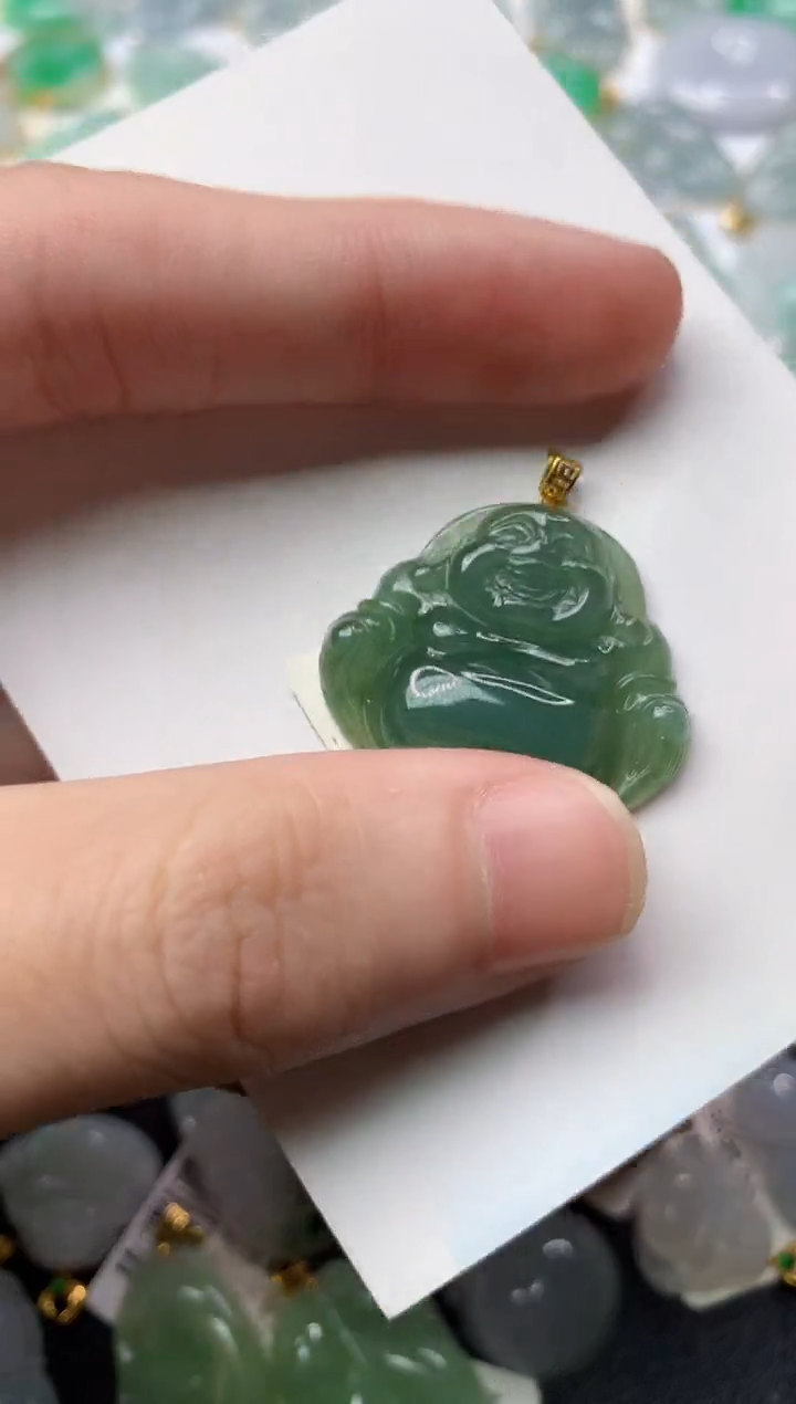 【闪购商品】翡翠颈饰18K金镶嵌3...........