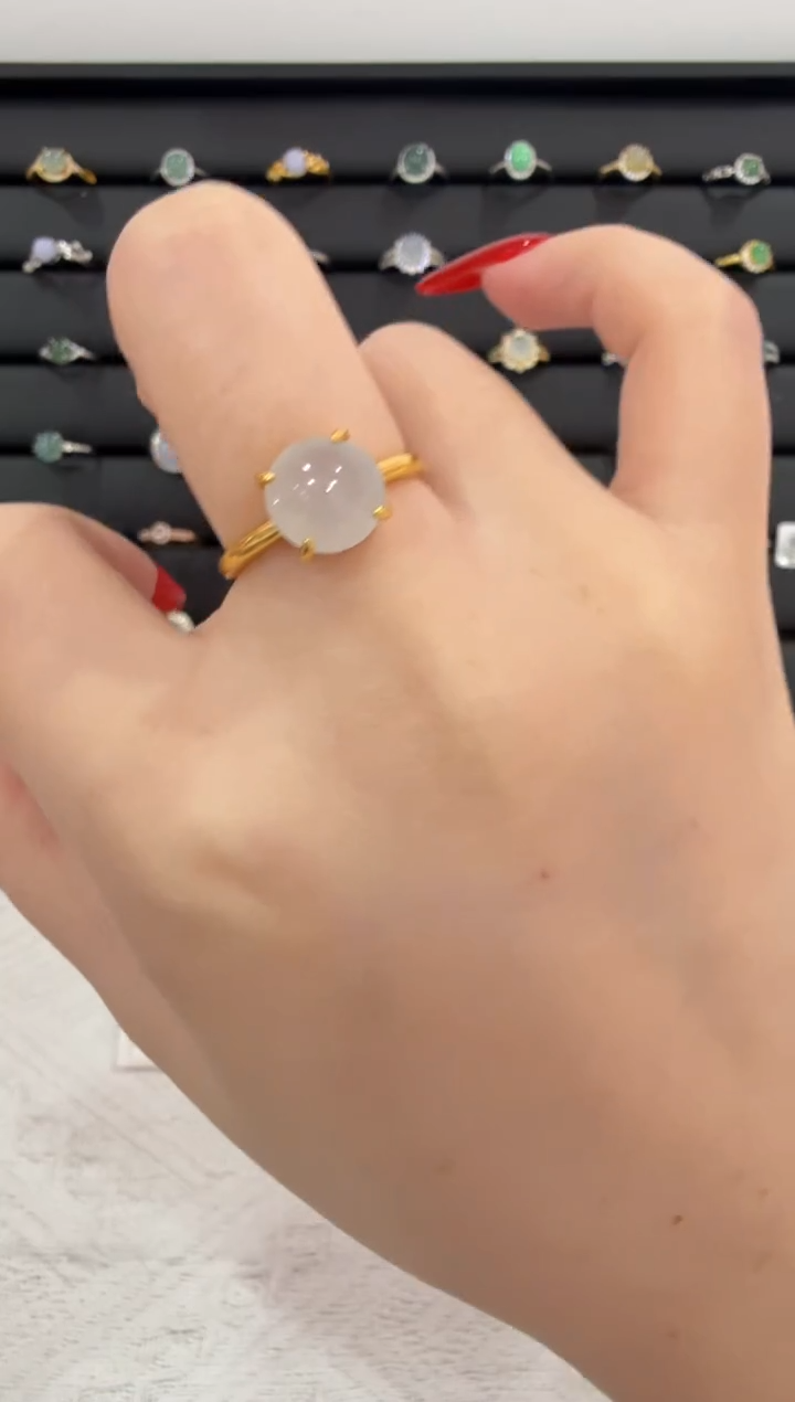 银S925镶嵌戒指翡翠012