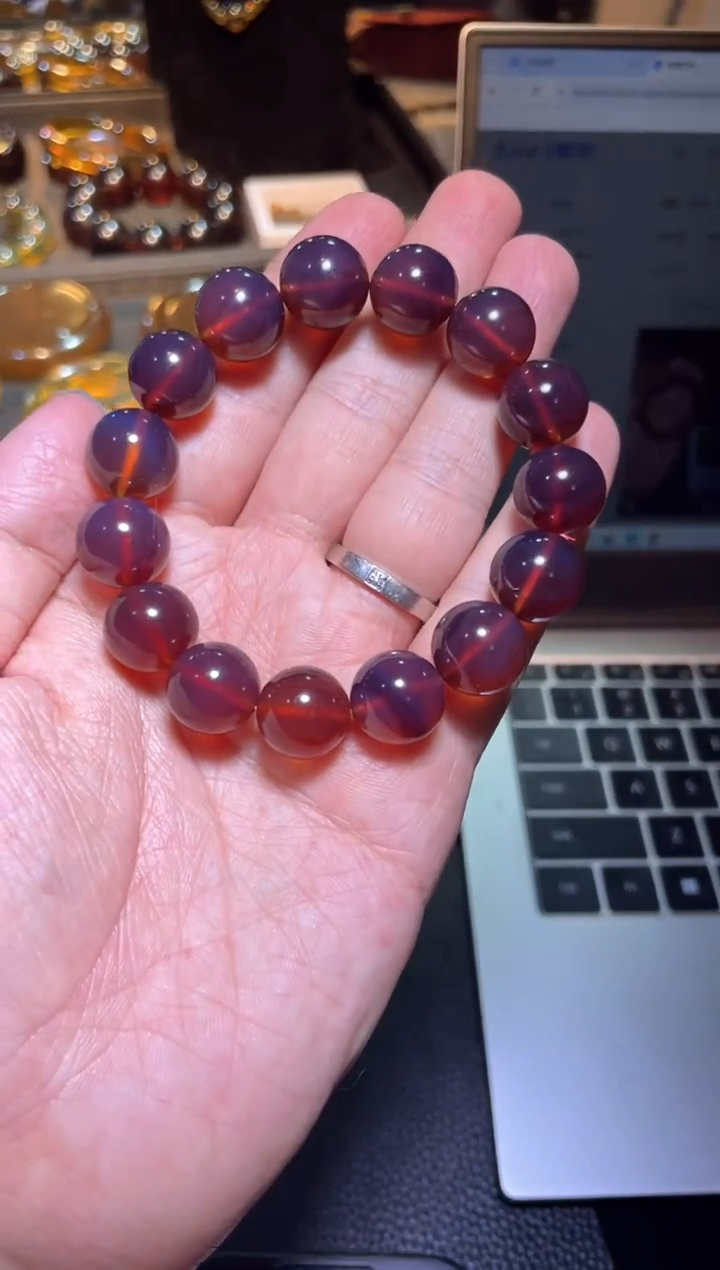 【闪购商品】琥珀裸石未镶嵌紫罗兰 卡14