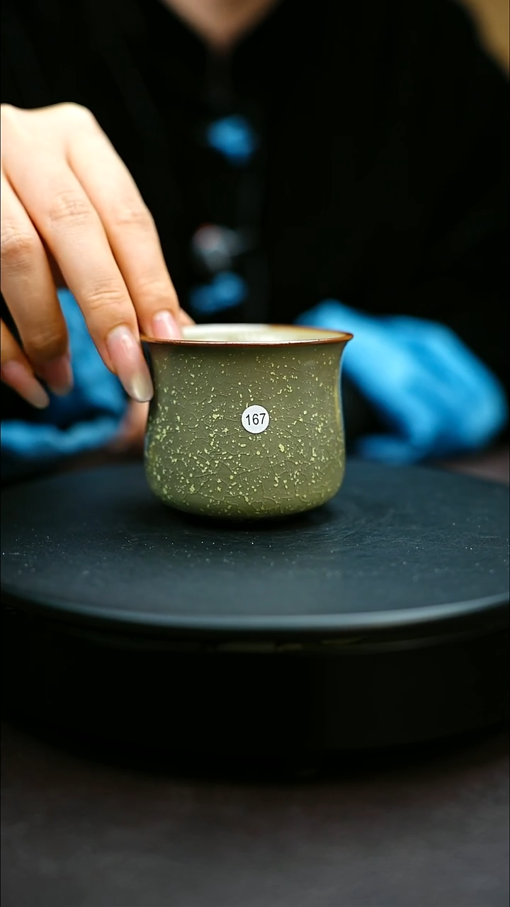 167#原矿钧瓷炉钧釉主人杯