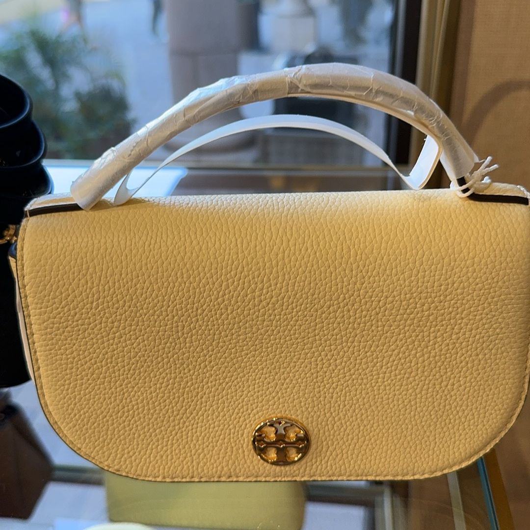 99新 TORY BURCH/汤丽柏琦 EMERSON柠檬黄女士手提斜挎包019