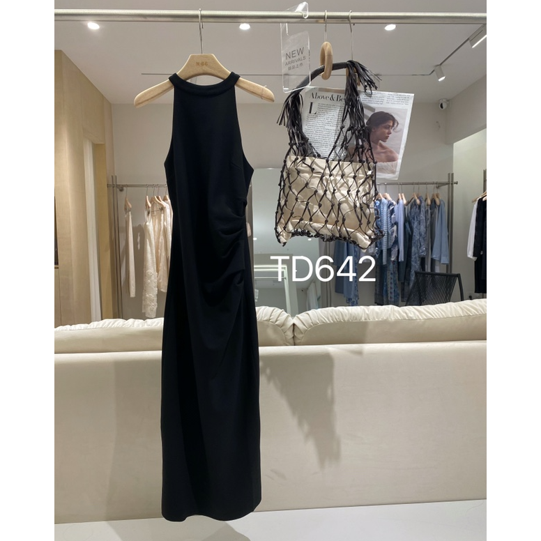 TD642重磅质感收腰显瘦百搭休闲背心连衣裙