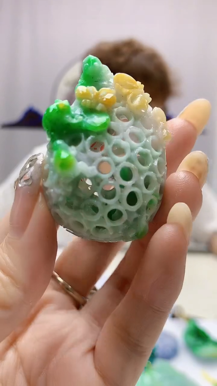 定制翡翠未镶嵌4868DD-毛货挂件132