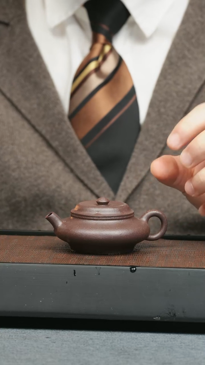 【闪购商品】紫砂茶壶五堂 虚扁-时大彬制