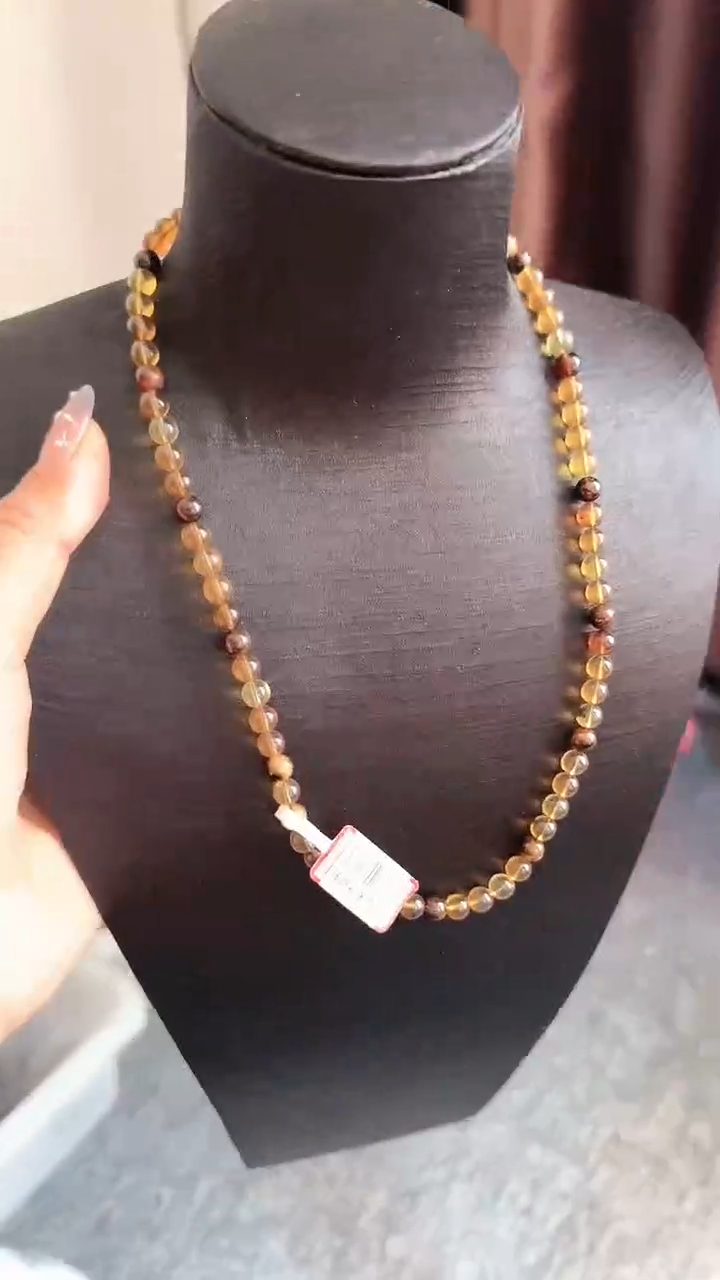 【闪购商品】琥珀手链未镶嵌规格6多宝妈妈链#39