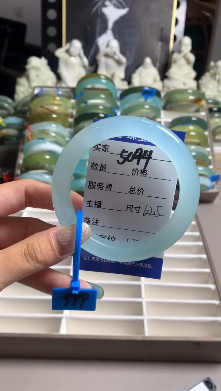 蛇纹石玉未镶嵌手镯5094