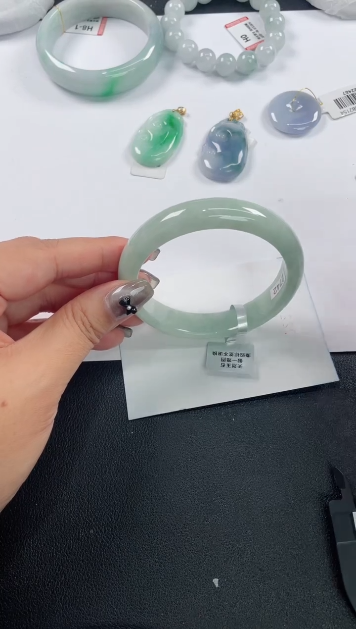 未镶嵌手镯翡翠基地发货H8990 57+