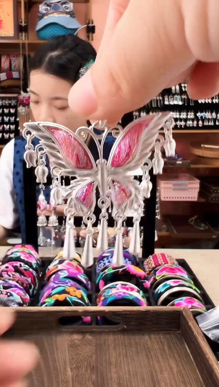 织绣艺枝独绣老绣饰品196