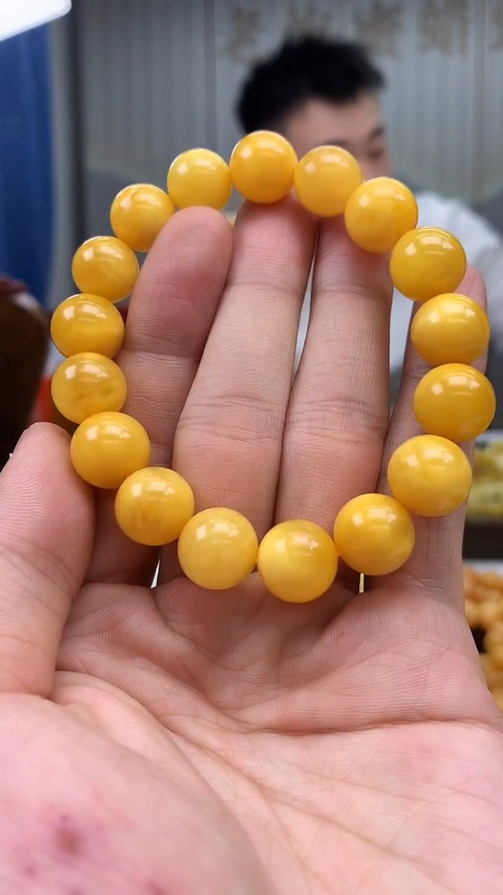 裸石蜜蜡未镶嵌手串12.9