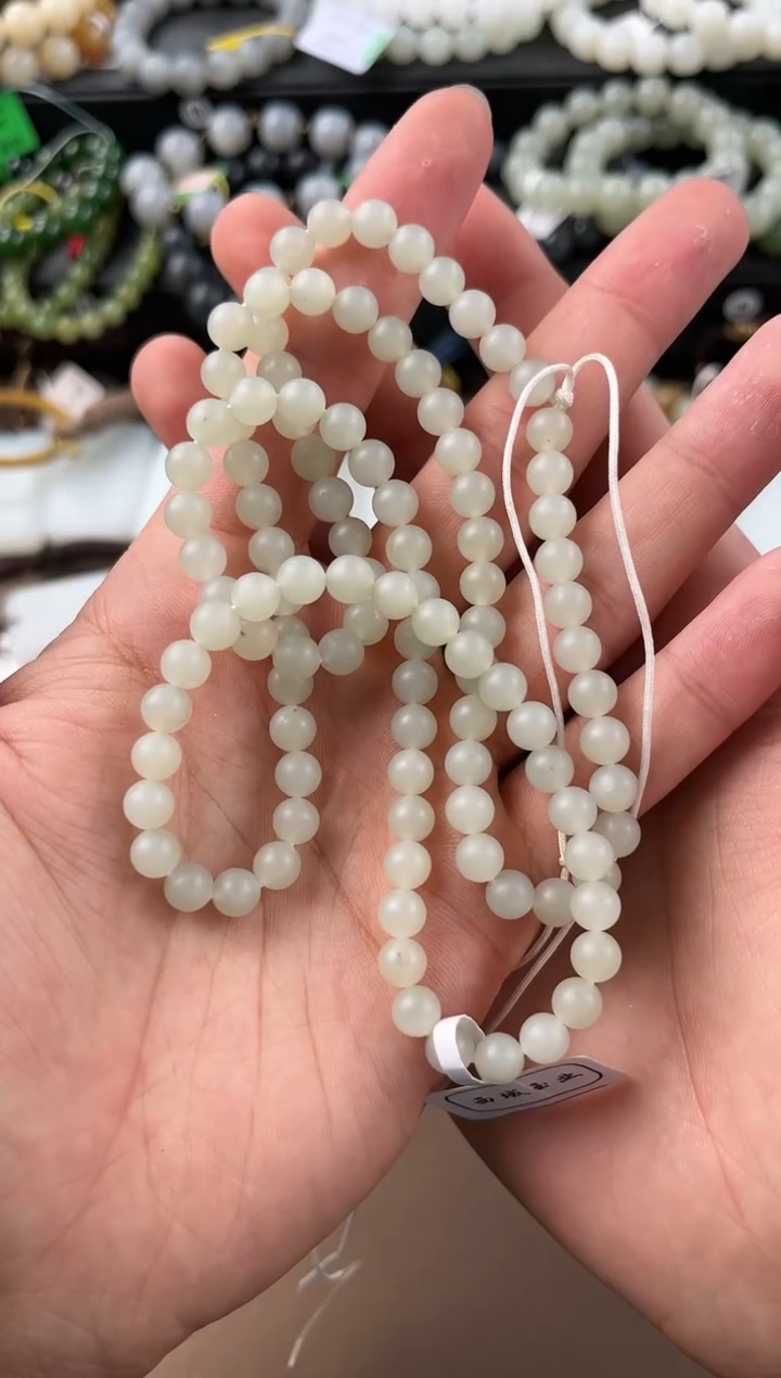 【闪购商品】和田玉项链未镶嵌且末青白卡6项链微色差