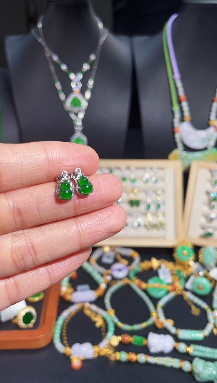 【闪购商品】翡翠颈饰银S925镶嵌蛋面/支持复检/一件