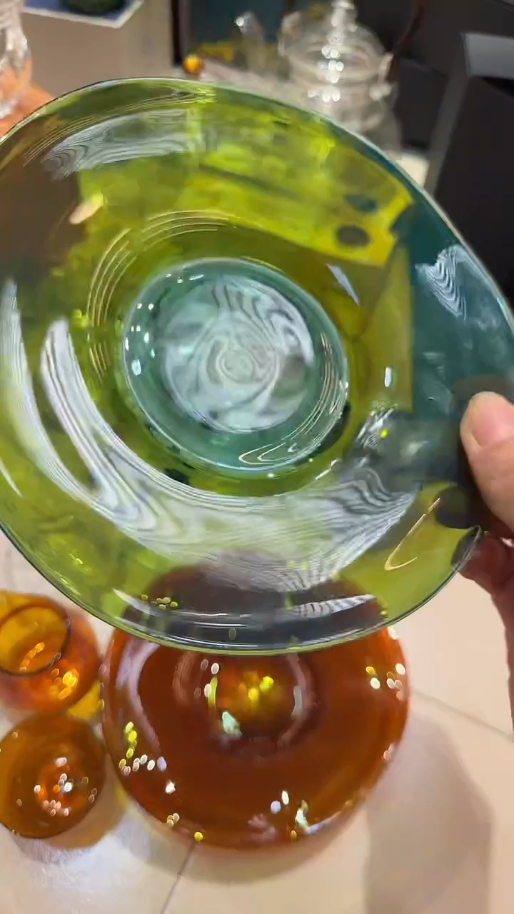 玉见 绿色壶承     