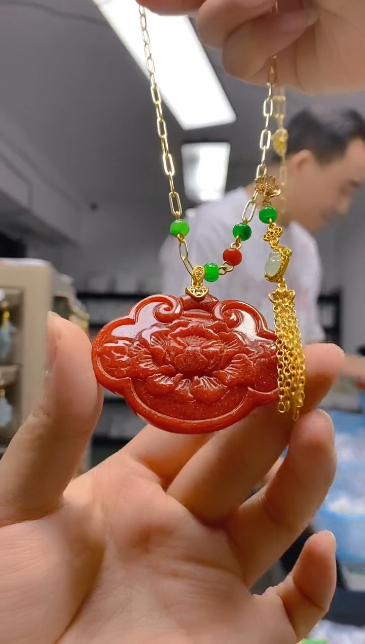 【闪购商品】翡翠耳饰合金0225翡翠锁骨链