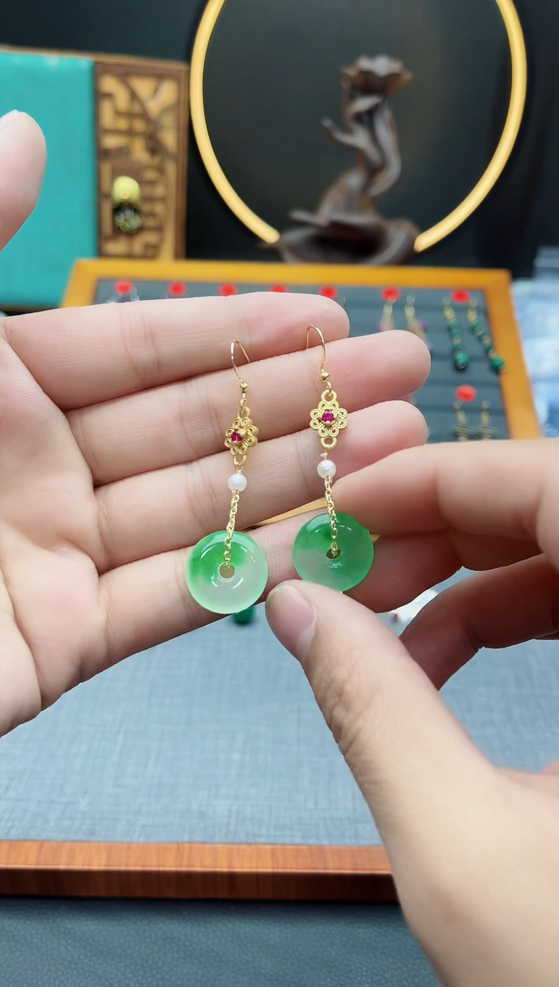【闪购商品】玛瑙/玉髓耳钉银S925镶嵌306000