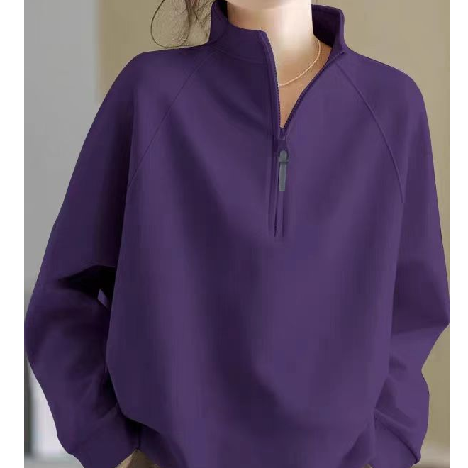 1338半拉链立领加绒卫衣