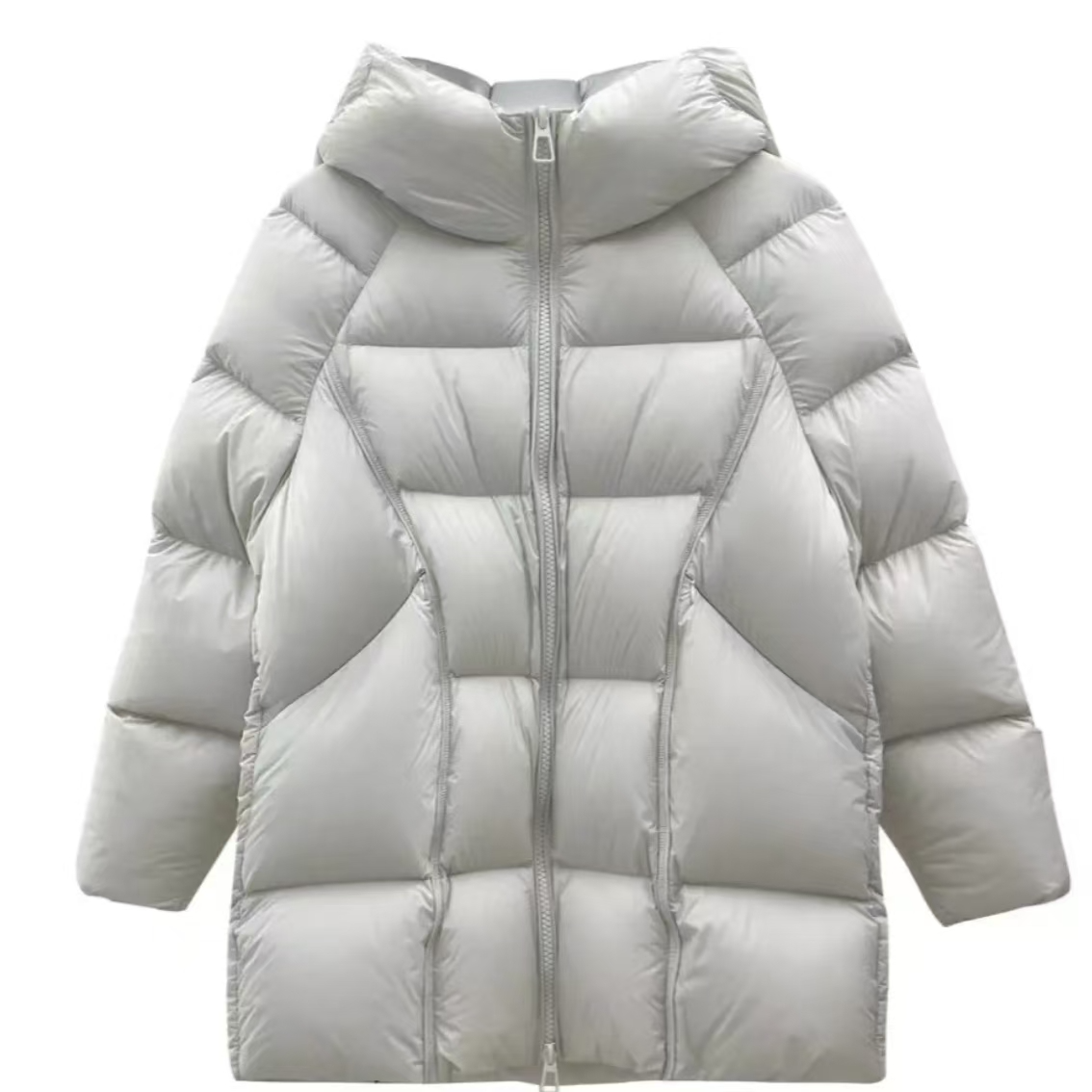 【周周】90鹅绒中长女款羽绒服时尚洋气外套