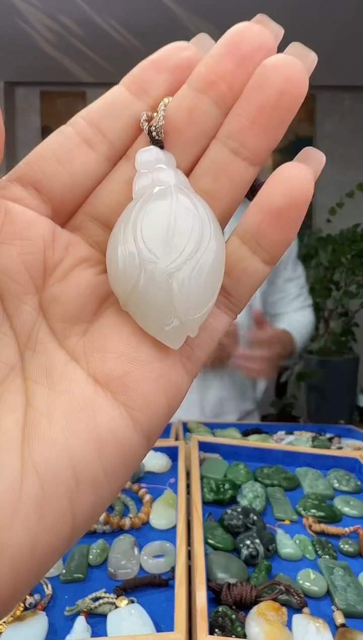 颈饰未镶嵌和田玉拍一发一