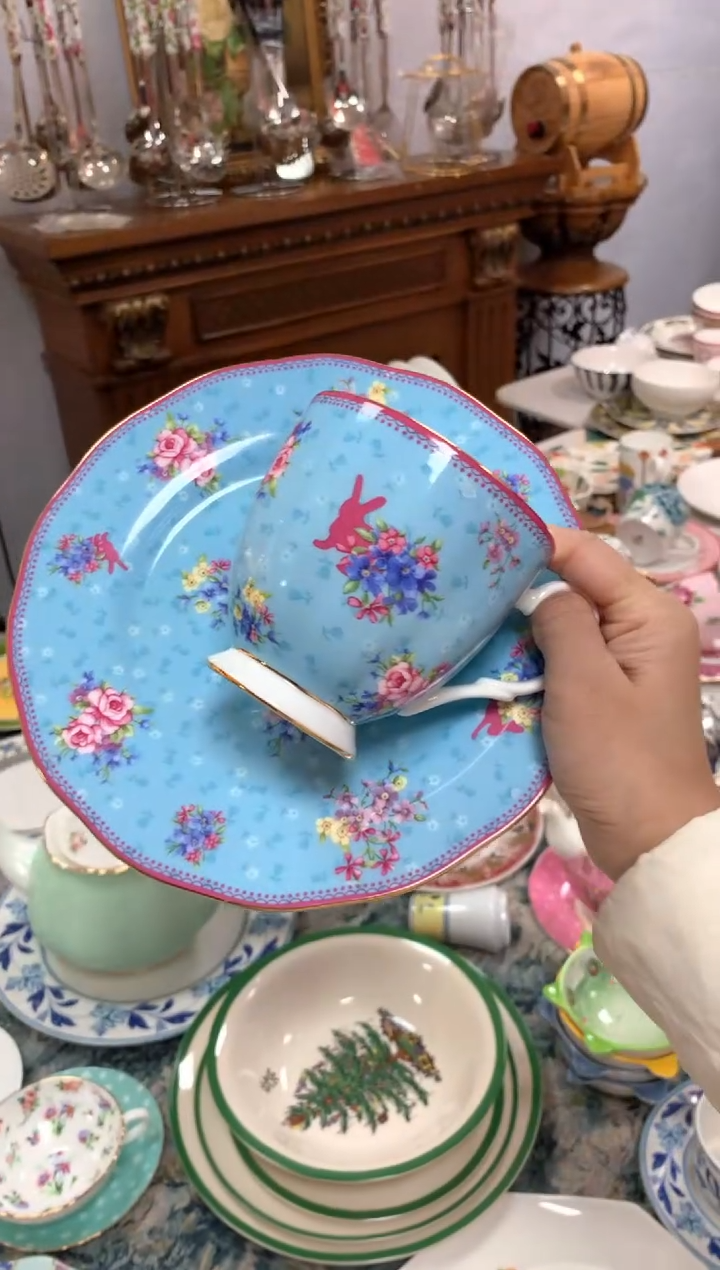 【闪购商品】瓷片陶瓷原单CC308餐具两件套