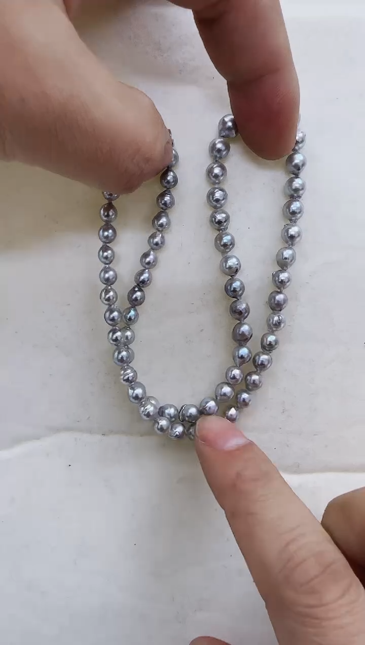 【闪购商品】海水珍珠耳饰银S925镶嵌海水珍珠项链