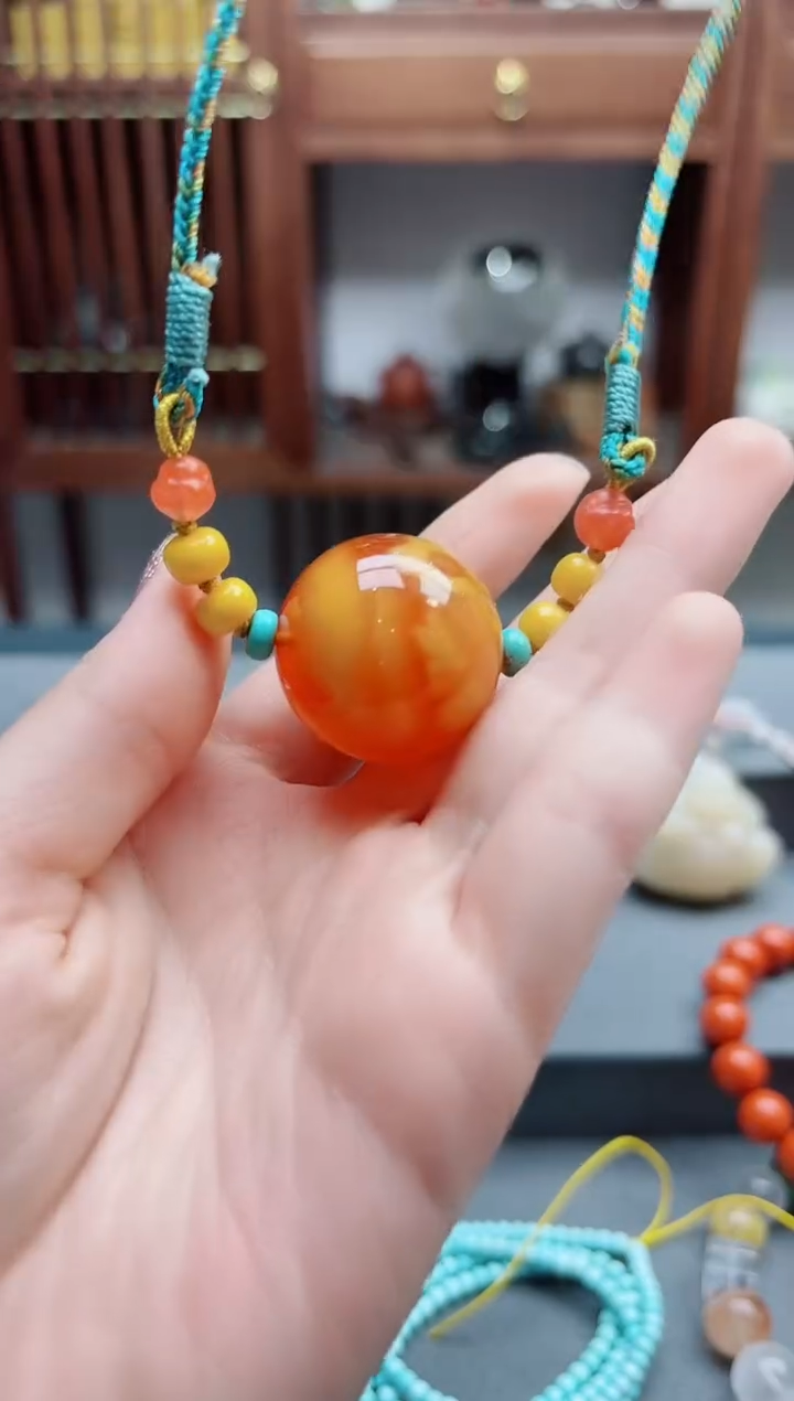 未镶嵌蜜蜡颈饰蜜蜡珠子吊坠DY