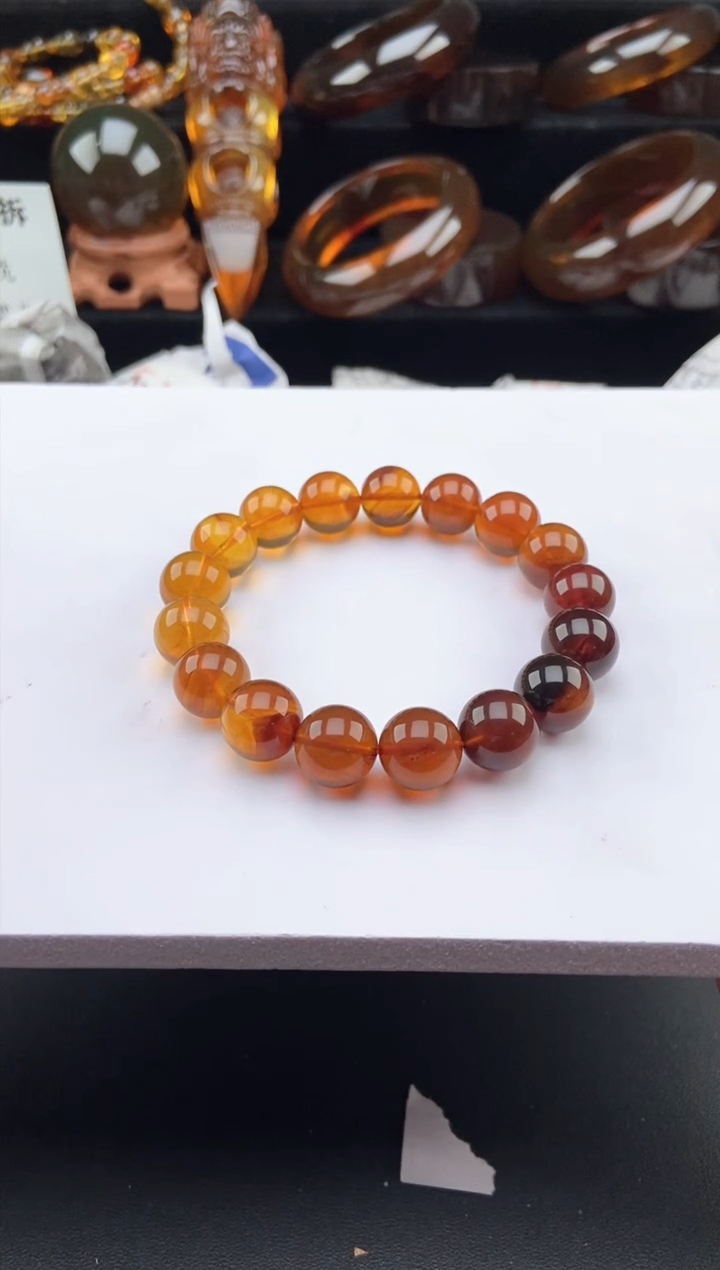 【闪购商品】琥珀手链未镶嵌彩虹手串