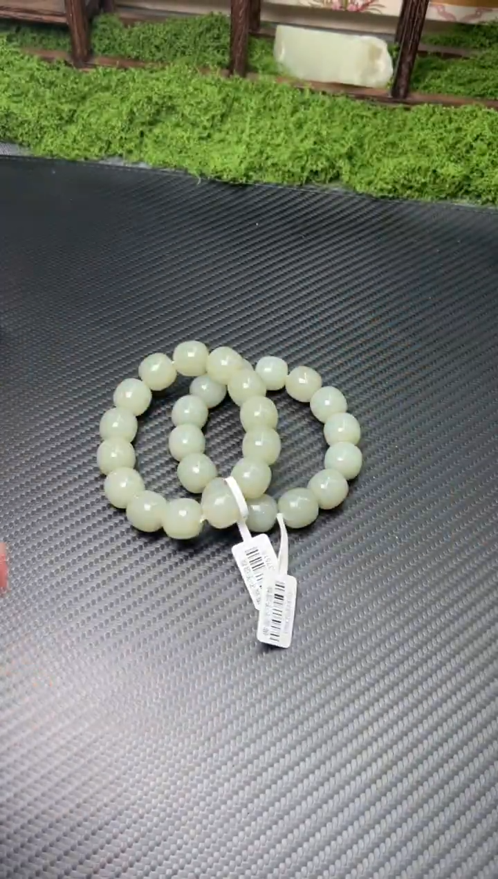 未镶嵌手串和田玉且末微色差近矿卡16多样性发货拍一发一