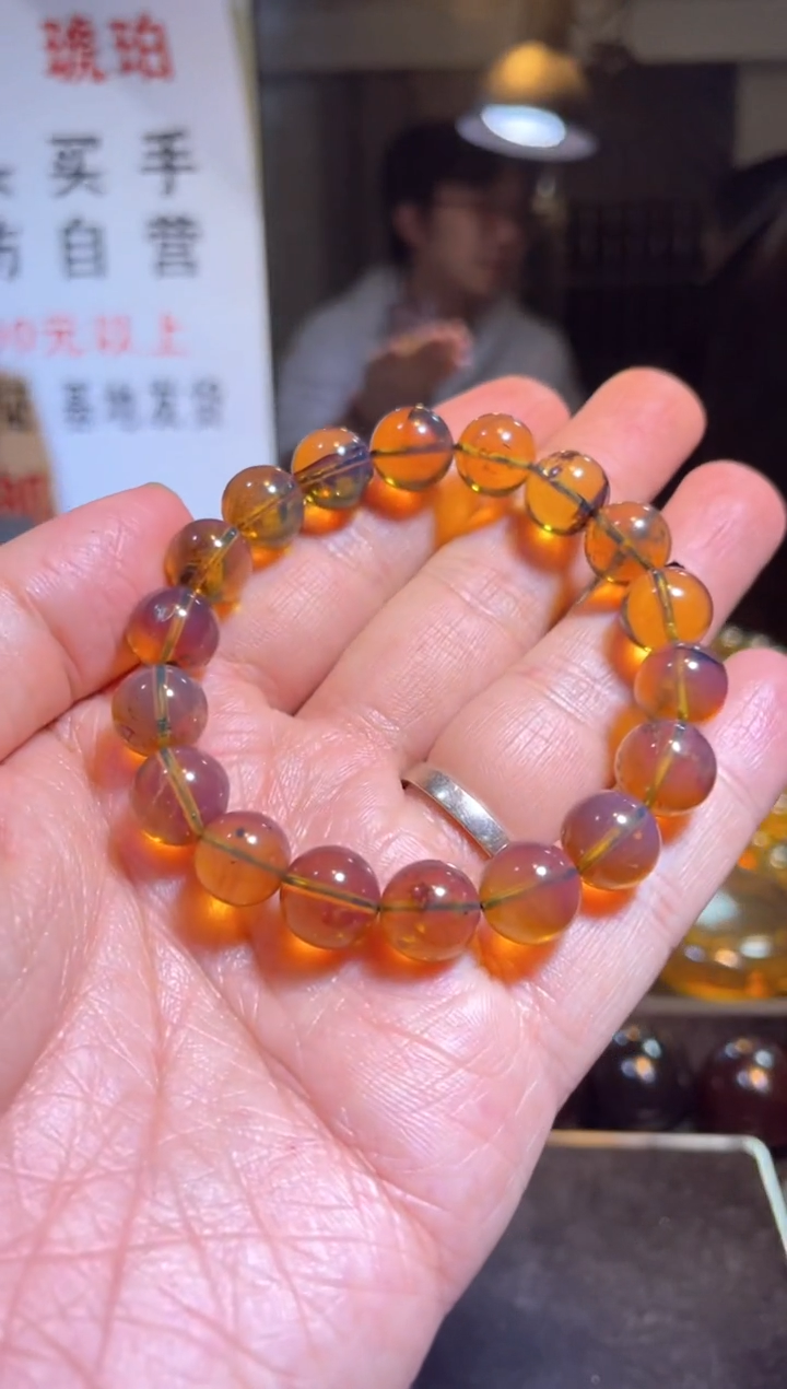 【闪购商品】琥珀裸石未镶嵌金珀雨花 卡10