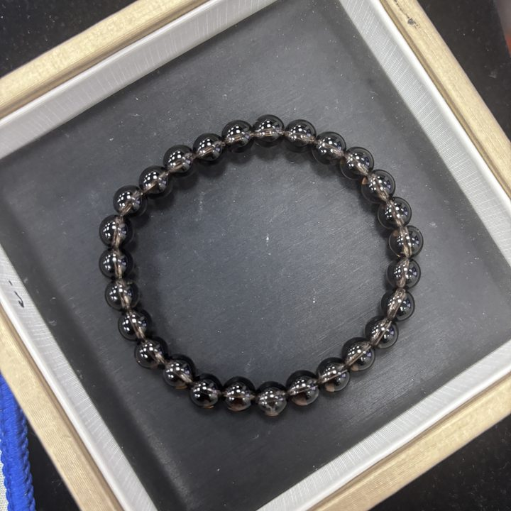 茶晶水晶手串7mm-542494